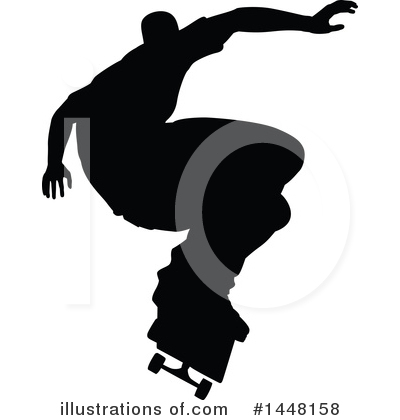Royalty-Free (RF) Skateboarding Clipart Illustration by AtStockIllustration - Stock Sample #1448158