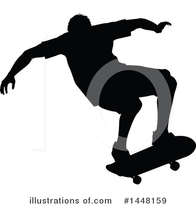 Royalty-Free (RF) Skateboarding Clipart Illustration by AtStockIllustration - Stock Sample #1448159