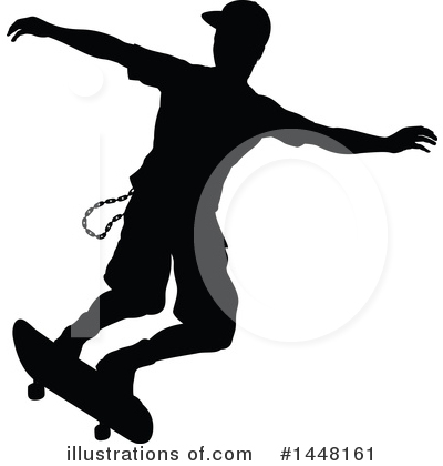 Royalty-Free (RF) Skateboarding Clipart Illustration by AtStockIllustration - Stock Sample #1448161