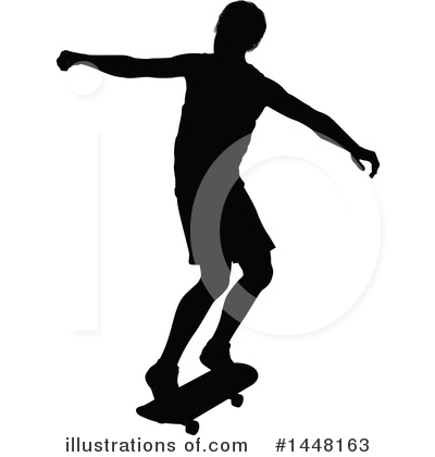 Royalty-Free (RF) Skateboarding Clipart Illustration by AtStockIllustration - Stock Sample #1448163