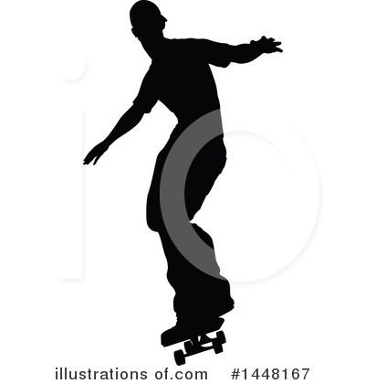 Royalty-Free (RF) Skateboarding Clipart Illustration by AtStockIllustration - Stock Sample #1448167
