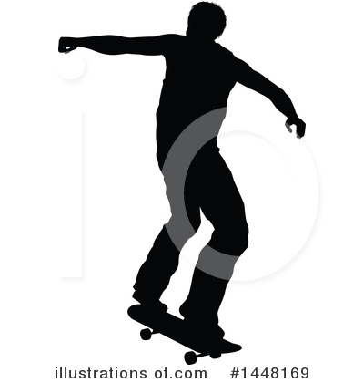 Royalty-Free (RF) Skateboarding Clipart Illustration by AtStockIllustration - Stock Sample #1448169