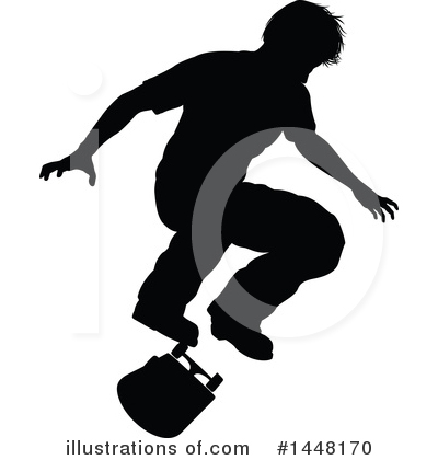 Royalty-Free (RF) Skateboarding Clipart Illustration by AtStockIllustration - Stock Sample #1448170