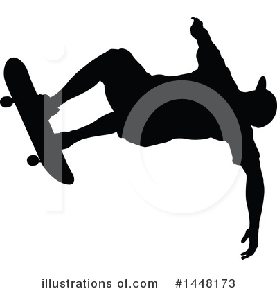 Royalty-Free (RF) Skateboarding Clipart Illustration by AtStockIllustration - Stock Sample #1448173