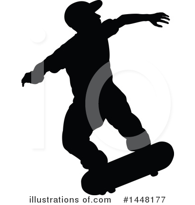 Royalty-Free (RF) Skateboarding Clipart Illustration by AtStockIllustration - Stock Sample #1448177