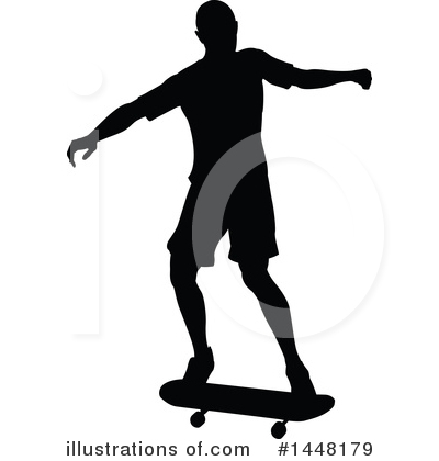 Royalty-Free (RF) Skateboarding Clipart Illustration by AtStockIllustration - Stock Sample #1448179