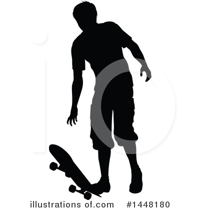 Royalty-Free (RF) Skateboarding Clipart Illustration by AtStockIllustration - Stock Sample #1448180
