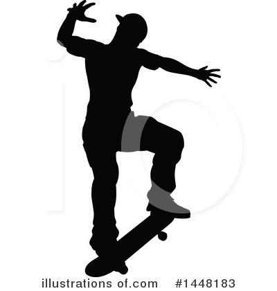 Royalty-Free (RF) Skateboarding Clipart Illustration by AtStockIllustration - Stock Sample #1448183