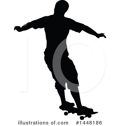 Royalty-Free (RF) Skateboarding Clipart Illustration by AtStockIllustration - Stock Sample #1448186