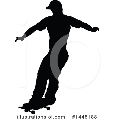Royalty-Free (RF) Skateboarding Clipart Illustration by AtStockIllustration - Stock Sample #1448188