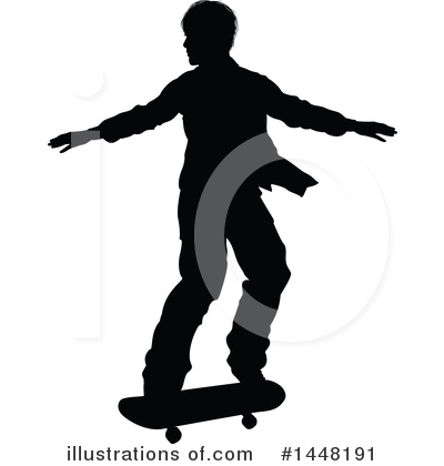Royalty-Free (RF) Skateboarding Clipart Illustration by AtStockIllustration - Stock Sample #1448191