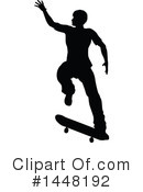 Skateboarding Clipart #1448192 by AtStockIllustration