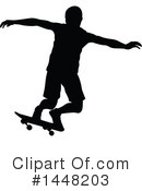 Skateboarding Clipart #1448203 by AtStockIllustration