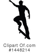 Skateboarding Clipart #1448214 by AtStockIllustration