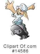 Skateboarding Clipart #14586 by Leo Blanchette