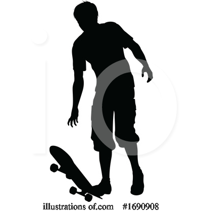 Royalty-Free (RF) Skateboarding Clipart Illustration by AtStockIllustration - Stock Sample #1690908
