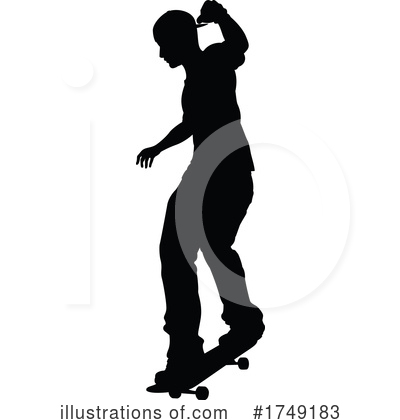 Royalty-Free (RF) Skateboarding Clipart Illustration by AtStockIllustration - Stock Sample #1749183
