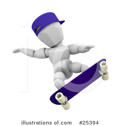 Skateboarding Clipart #25394 by KJ Pargeter