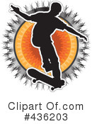 Skateboarding Clipart #436203 by Maria Bell