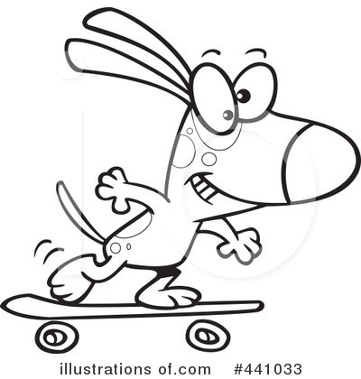 Royalty-Free (RF) Skateboarding Clipart Illustration by toonaday - Stock Sample #441033
