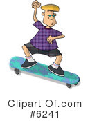 Skateboarding Clipart #6241 by djart