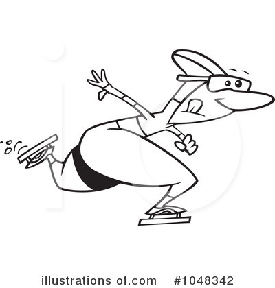 Royalty-Free (RF) Skating Clipart Illustration by toonaday - Stock Sample #1048342