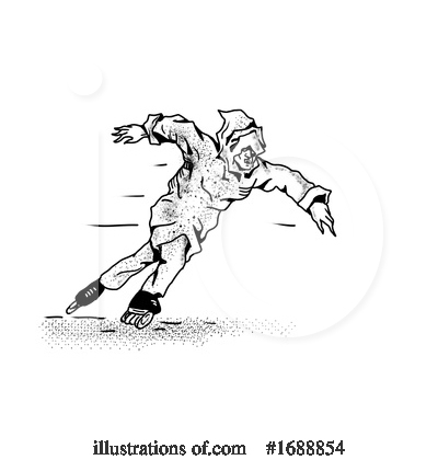 Royalty-Free (RF) Skating Clipart Illustration by patrimonio - Stock Sample #1688854