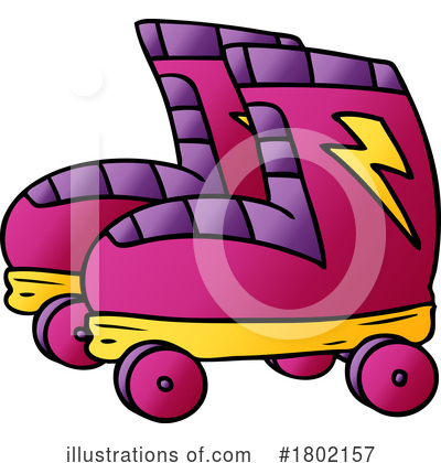 Roller Skating Clipart #1802157 by lineartestpilot