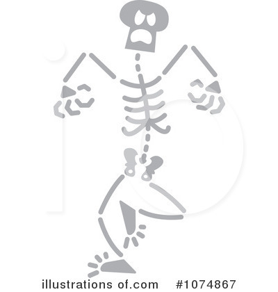 Royalty-Free (RF) Skeleton Clipart Illustration by Zooco - Stock Sample #1074867