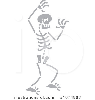 Royalty-Free (RF) Skeleton Clipart Illustration by Zooco - Stock Sample #1074868
