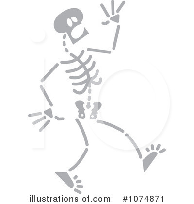 Royalty-Free (RF) Skeleton Clipart Illustration by Zooco - Stock Sample #1074871
