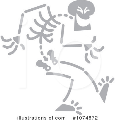 Royalty-Free (RF) Skeleton Clipart Illustration by Zooco - Stock Sample #1074872