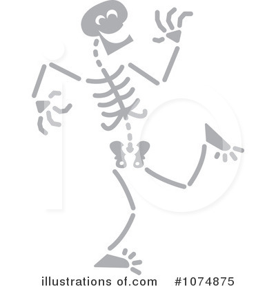 Royalty-Free (RF) Skeleton Clipart Illustration by Zooco - Stock Sample #1074875