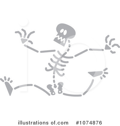 Royalty-Free (RF) Skeleton Clipart Illustration by Zooco - Stock Sample #1074876