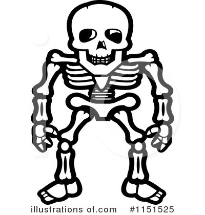 Royalty-Free (RF) Skeleton Clipart Illustration by Cory Thoman - Stock Sample #1151525