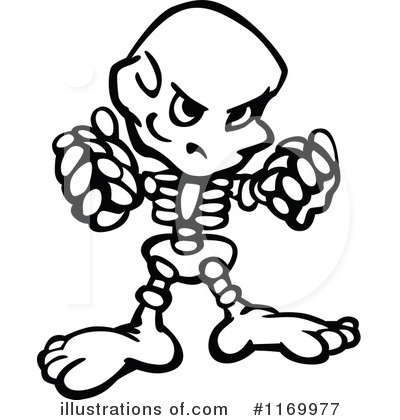 Royalty-Free (RF) Skeleton Clipart Illustration by Chromaco - Stock Sample #1169977
