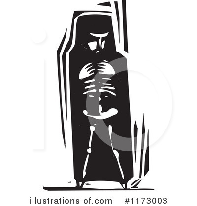 Royalty-Free (RF) Skeleton Clipart Illustration by xunantunich - Stock Sample #1173003