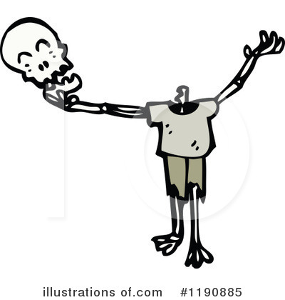 Royalty-Free (RF) Skeleton Clipart Illustration by lineartestpilot - Stock Sample #1190885
