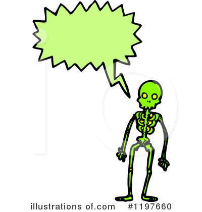 Royalty-Free (RF) Skeleton Clipart Illustration by lineartestpilot - Stock Sample #1197660