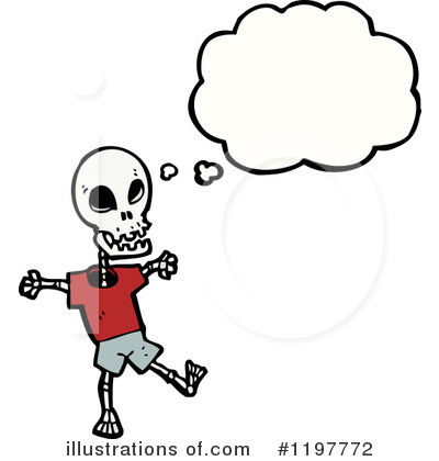 Royalty-Free (RF) Skeleton Clipart Illustration by lineartestpilot - Stock Sample #1197772