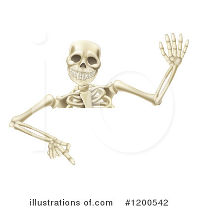 Royalty-Free (RF) Skeleton Clipart Illustration by AtStockIllustration - Stock Sample #1200542