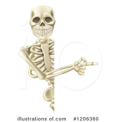 Royalty-Free (RF) Skeleton Clipart Illustration by AtStockIllustration - Stock Sample #1206360