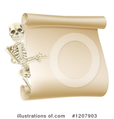 Royalty-Free (RF) Skeleton Clipart Illustration by AtStockIllustration - Stock Sample #1207903