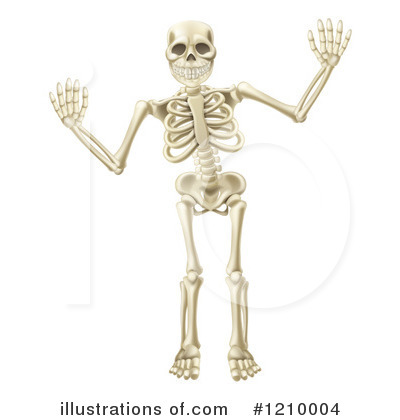 Royalty-Free (RF) Skeleton Clipart Illustration by AtStockIllustration - Stock Sample #1210004