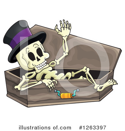 Royalty-Free (RF) Skeleton Clipart Illustration by visekart - Stock Sample #1263397