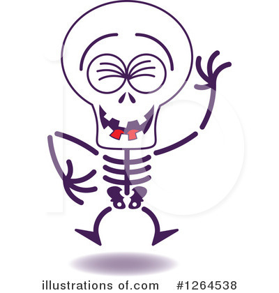 Royalty-Free (RF) Skeleton Clipart Illustration by Zooco - Stock Sample #1264538