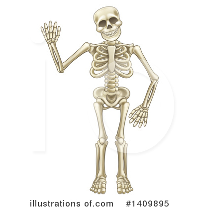 Royalty-Free (RF) Skeleton Clipart Illustration by AtStockIllustration - Stock Sample #1409895