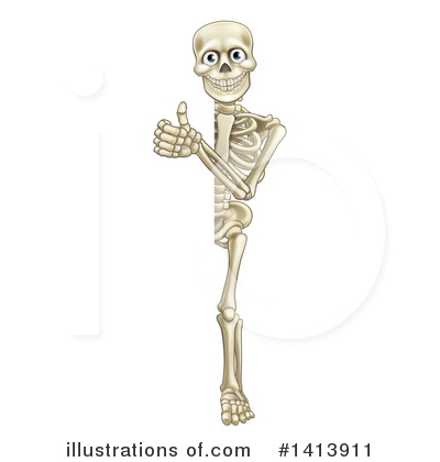 Royalty-Free (RF) Skeleton Clipart Illustration by AtStockIllustration - Stock Sample #1413911