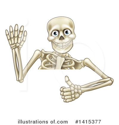 Royalty-Free (RF) Skeleton Clipart Illustration by AtStockIllustration - Stock Sample #1415377