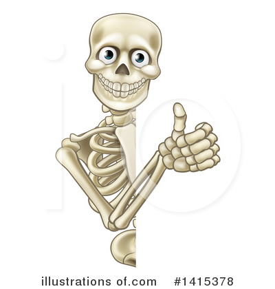 Royalty-Free (RF) Skeleton Clipart Illustration by AtStockIllustration - Stock Sample #1415378